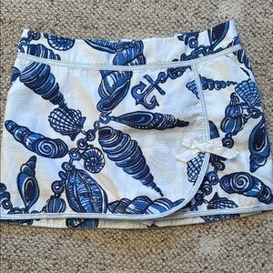 Lilly Pulitzer Blue and White Skort
